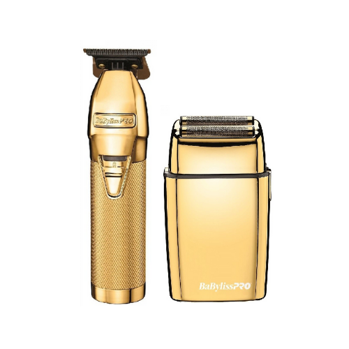 Babyliss Pro Professional Gold Cordless T-Blade Trimmer and Double Foil Shaver
