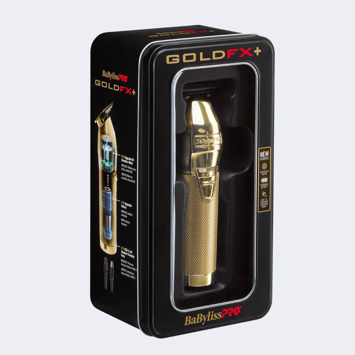 BaByliss Pro GOLD FX FX870NG Clipper & FX787G-DB DLC Gold Skeleton Trimmer Combo