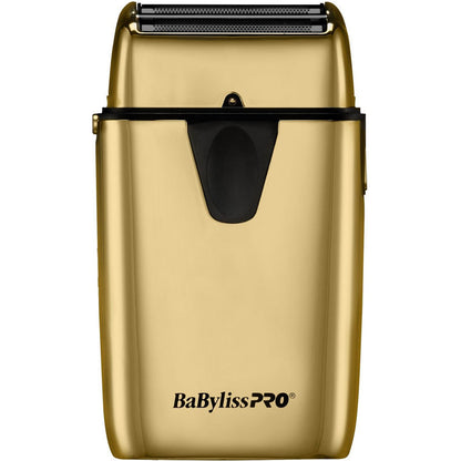 BaByliss Pro UVFOIL UV-Disinfecting Metal Double Foil Shaver - Gold (FXLFS2G)
