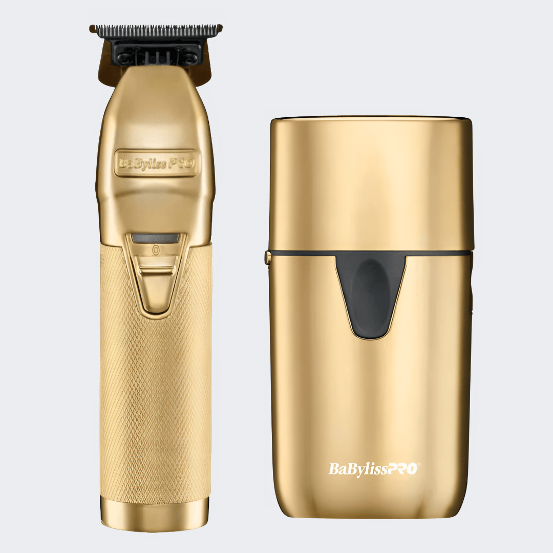 Babyliss Pro LimitedFX Gold Trimmer And Double-Foil Shaver Gift Set
